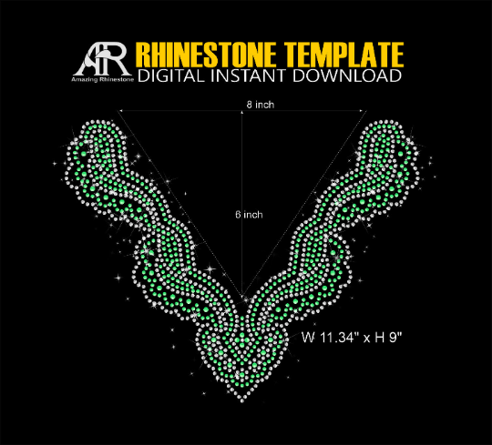 Necklace Rhinestone template file